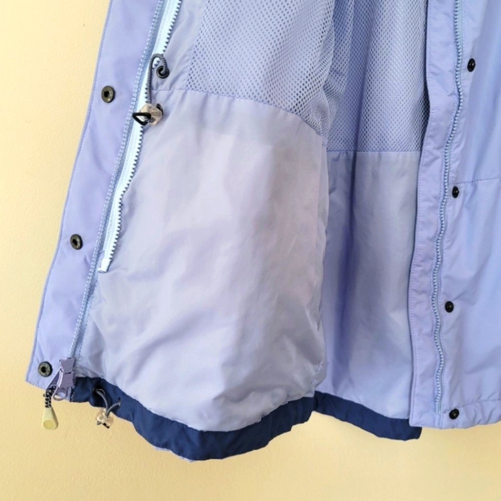 New Columbia Waterproof Light Blue and Navy Jacket, Size M/L - Picture 5 of 8